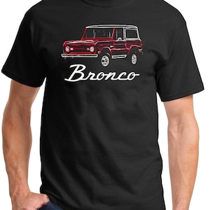 1966-72 Ford Bronco 4x4 Truck Neon Design Full Color Tshirt