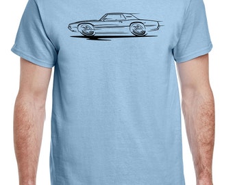 Ford Thunderbird Hardtop Redline Design Tshirt 1967