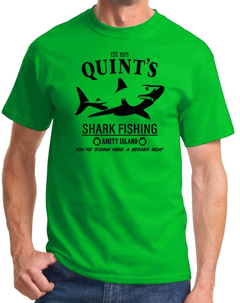 Quints Shark Fishing Jaws Amity Island Classic Design Tshirt Shirt