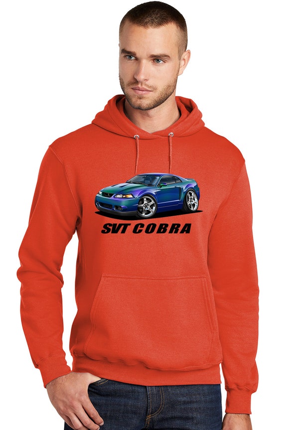 Tee Hunt Mustang Cobra 'Powered By Ford' Hoodie Sweatshirt - Unisex Sizes S-5XL - View #6