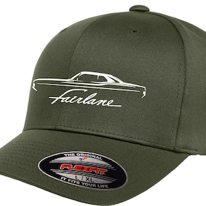 1968 1969 Ford Fairlane Hardtop Outline Design Flexfit 6277 Baseball Hat Cap