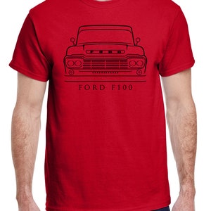 1956 Ford F100 Pickup Truck Front End Profile Design Tshirt - Etsy