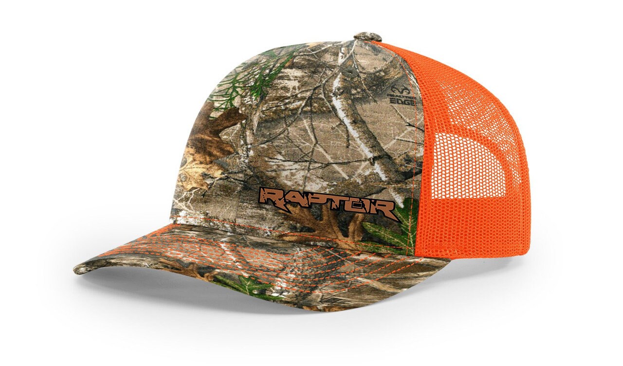 Ford Raptor R Leather Patch Trucker Hat, Richardson 112 Snapback