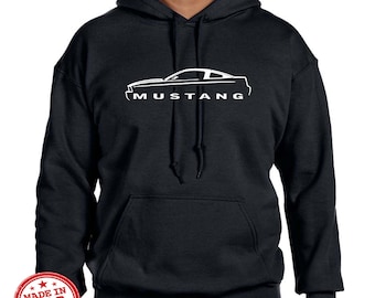 2005-09 Ford Mustang Hardtop Classic Outline Design sudadera con capucha