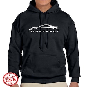 1999-04 Ford Mustang Hardtop Classic Outline Design Hoodie Sweatshirt