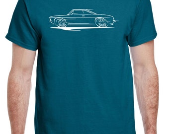 1965-69 Corvair Hardtop Redline Design Tshirt