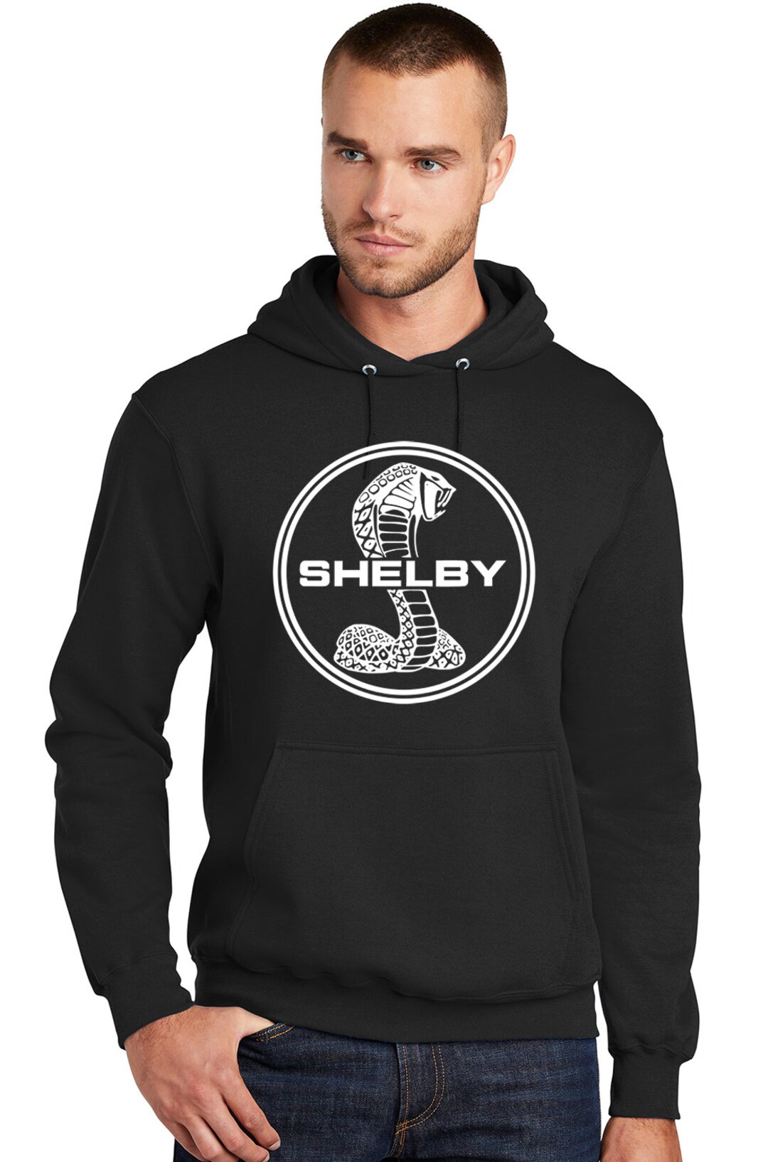 Sweatshirt Classique Avec Logo Shelby Super Snake - Licence Officielle Carroll Shelby