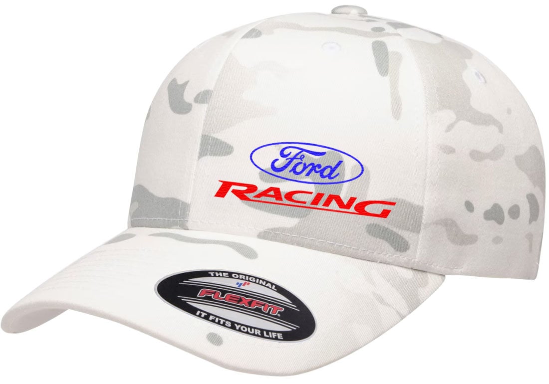 Ford Racing Logo Side Panel Embroidered Design Flexfit 6277 Camo ...
