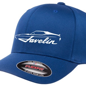 1971-74 AMC Javelin Classic Outline Design Flexfit 6277 Baseball Hat Cap