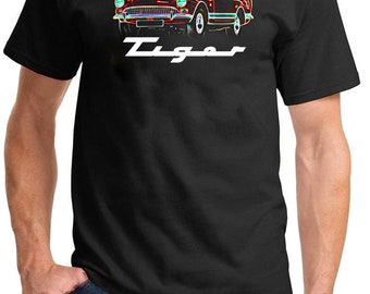 Sunbeam Tiger Sports Car Neon Design Full Color Tshirt