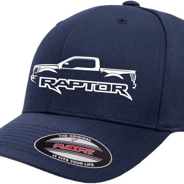 2017-21 Ford Raptor F150 Truck Classic Outline Design Flexfit 6277 Baseball Hat Cap