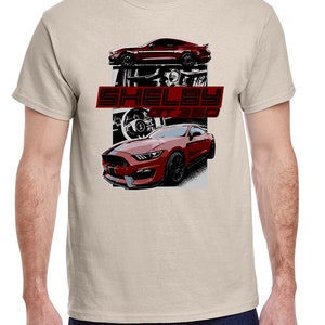 2016-20 Shelby GT350 Mustang Maroon Car Full Color Design Tshirt