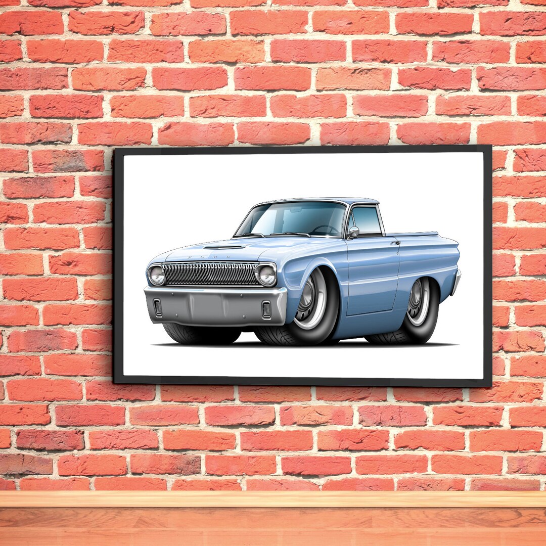 1960-63 Ford Ranchero Truck Wall Art Poster - Etsy