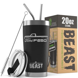 1973-77 Ford F250 Truck Classic Outline Design Beast 20oz / 30oz Stainless Steel Tumbler