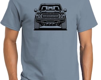 Camiseta con diseño clásico de la parte delantera de la camioneta Ford Raptor F150 2017-20