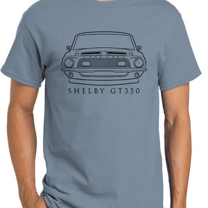 1968 Shelby GT350 Mustang No Stripes Front End Profile Design Tshirt