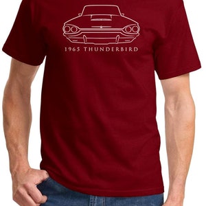 1965 Ford Thunderbird Front End Profile Design Tshirt