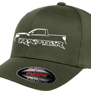 2010-14 Ford SVT Raptor F150 Truck Outline Design Flexfit 6277 Baseball Hat Cap