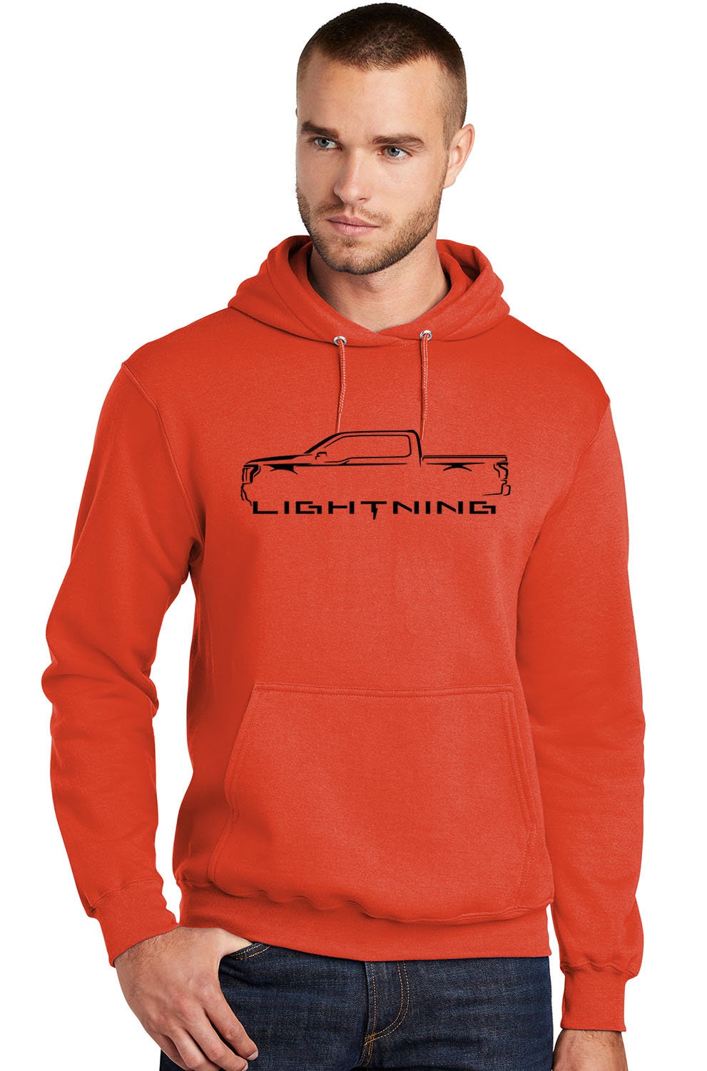 2022 2023 Ford Lightning F150 Electric Truck Classic Outline Design Hoodie Sweatshirt Etsy