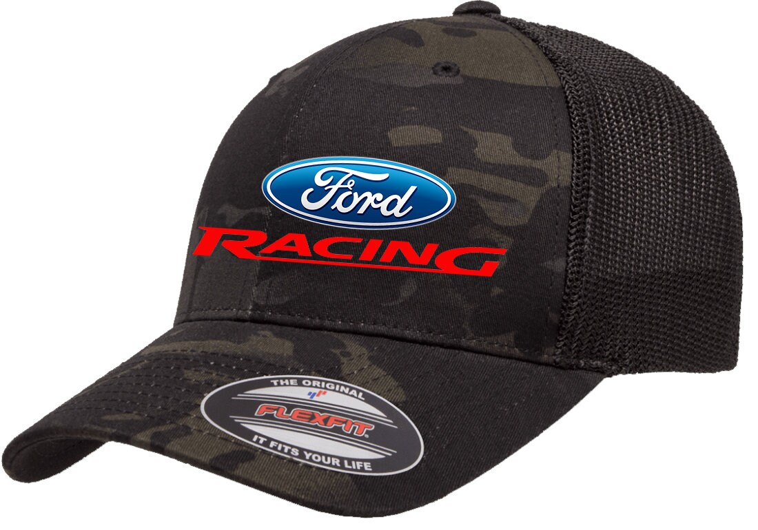 Ford Racing Logo Classic Design Flexfit 6511 Trucker  display picture 3