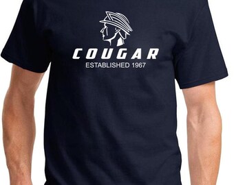 Camiseta de diseño clásico del Mercury Cougar con el año de fundación