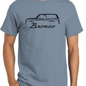 1987-91 Ford Bronco Truck Classic Outline Design Tshirt