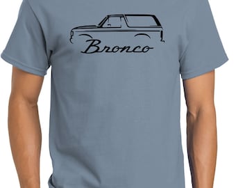 Ford Bronco Classic Outline Trucker Hat - Flexfit 6511 Grey Mesh Cap - View #10