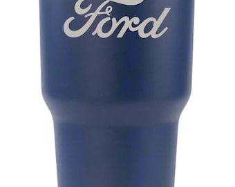 Ford Motor Co Script Logo Design 30oz Stainless Steel Tumbler
