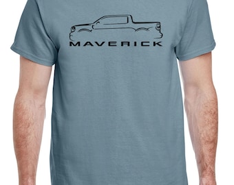 Ford Maverick Pickup Truck Classic Outline Design Tshirt