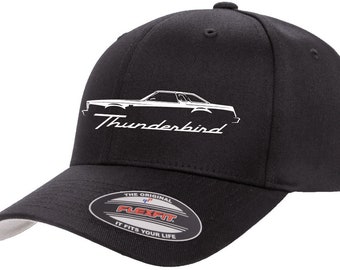 1977 1978 1979 Ford Thunderbird Classic Outline Design Flexfit 6277 Baseball Hat Cap