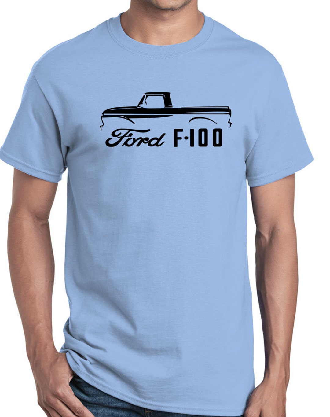 1961-66 Ford F100 Pickup Truck Classic Outline Design Tshirt - Etsy