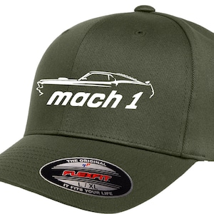 1969 Ford Mach 1 Mustang Classic Design Flexfit 6277 Baseball Hat Cap