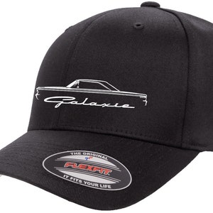 1963 Ford Galaxie Hardtop Classic Design Flexfit 6277 Baseball Hat Cap