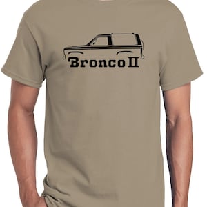 1984-90 Ford Bronco II Truck Classic Outline Design Tshirt