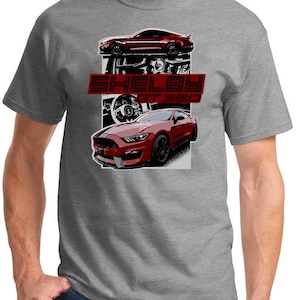 2016-20 Shelby GT350 Mustang Maroon Car Full Color Design Tshirt