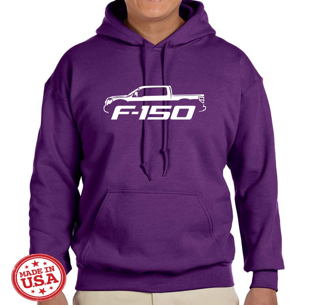2009 14 Ford F150 Pickup Truck Classic Outline Design Hoodie Sweatshirt Etsy