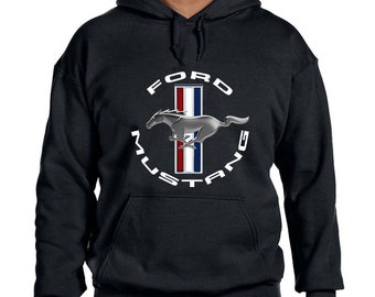 Ford Mustang Classic Logo Design Hoodie Sweatshirt
