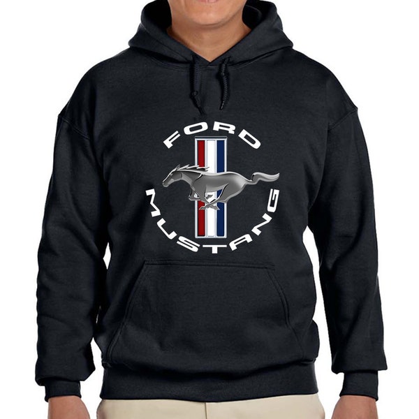 Ford Mustang Classic Logo Design Hoodie Sweatshirt