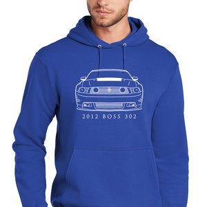 2012 Ford Boss 302 Mustang Front End Design Hoodie Sweatshirt