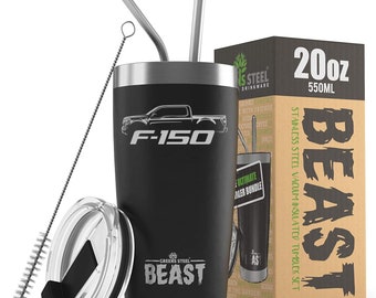 2021 2022 Ford F150 Pickup Truck Outline Design Beast 20oz / 30oz Stainless Steel Tumbler