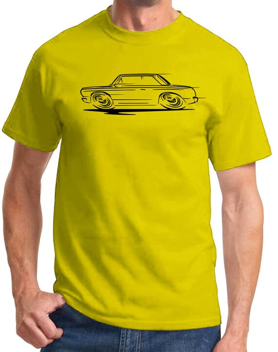 AMC Rambler Classic Outline Design T-Shirt - Small Royal Blue, Heavyweight 100% Cotton, Unisex, Made In USA - View #2