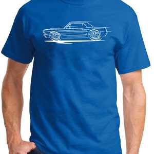 T-shirt '66 Mustang Coupe - Etsy