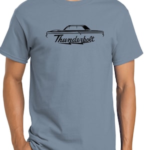 1964 Ford Fairlane Thunderbolt Classic Outline Design Tshirt