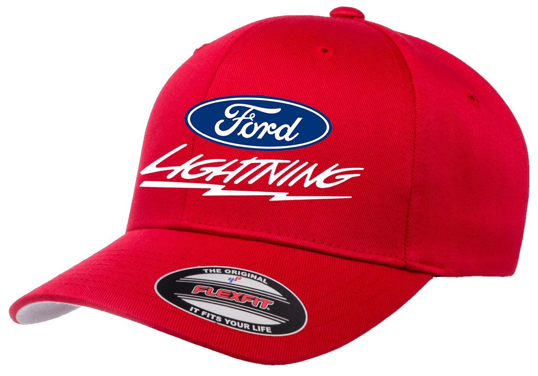 Ford Ranger 1983-88 Pickup Truck Outline Baseball Cap - Flexfit Fitted Hat, Maroon, S/M - View #3