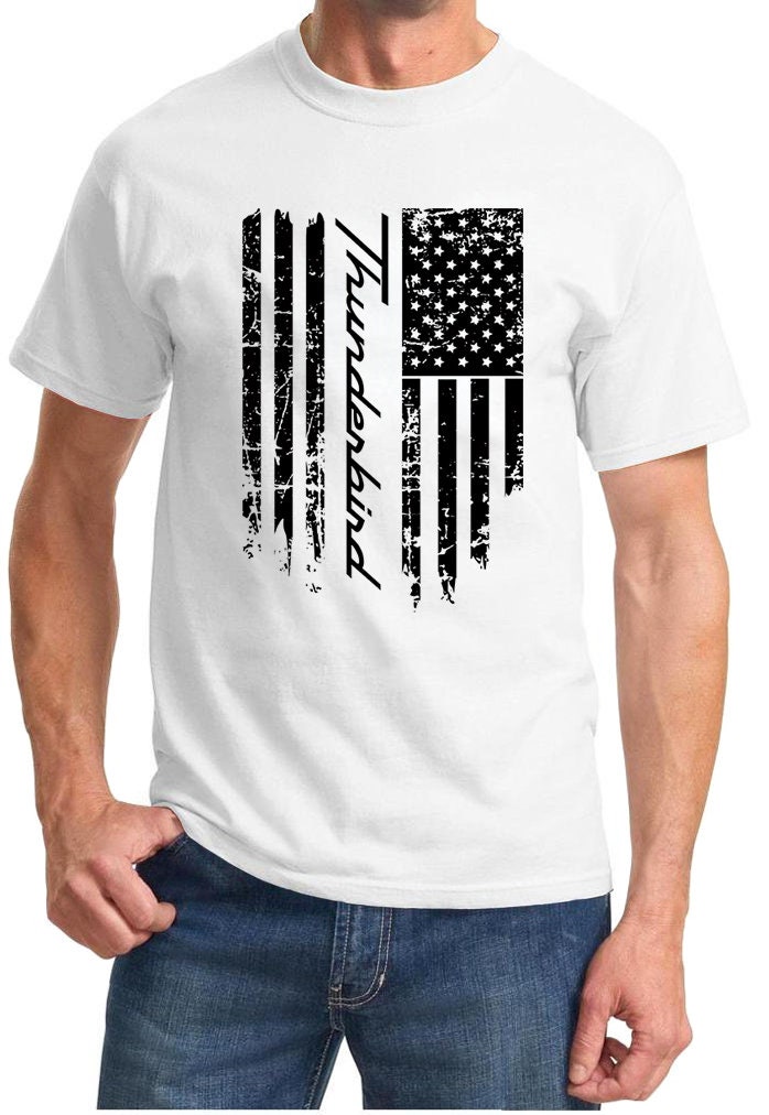 1955-2005 Ford Thunderbird Patriotic Flag Design Tshirt - Etsy