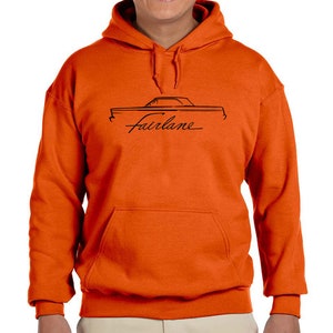 1965 Ford Fairlane Hardtop Classic Outline Design Hoodie - Etsy