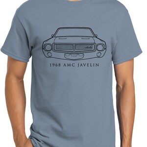 1968 AMC Javelin Classic Front End Profile Design Tshirt