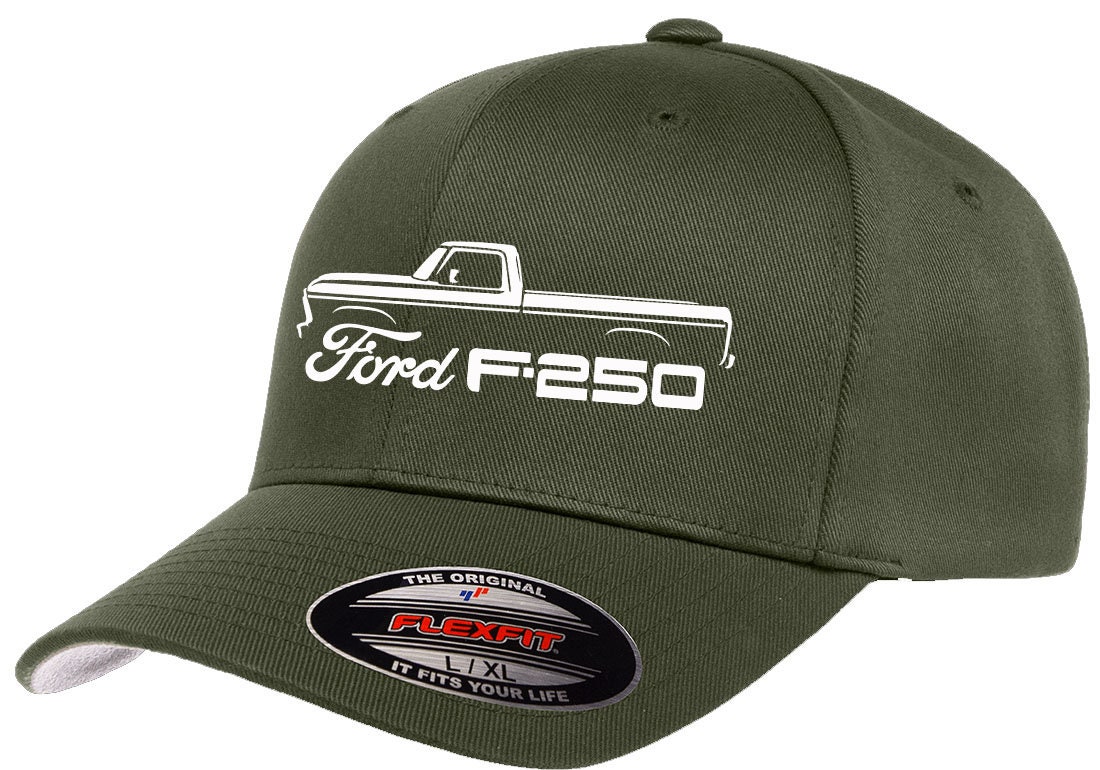 1973-77 Ford F250 Camioneta Classic Outline Diseño Flexfit 6277 Gorra de  sombrero de béisbol - Etsy México, image size:1100x770