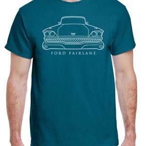 1959 Ford Fairlane Front End Profile Design Tshirt