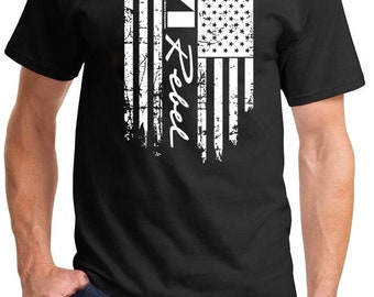 AMC rebel patriot bandera diseño camiseta
